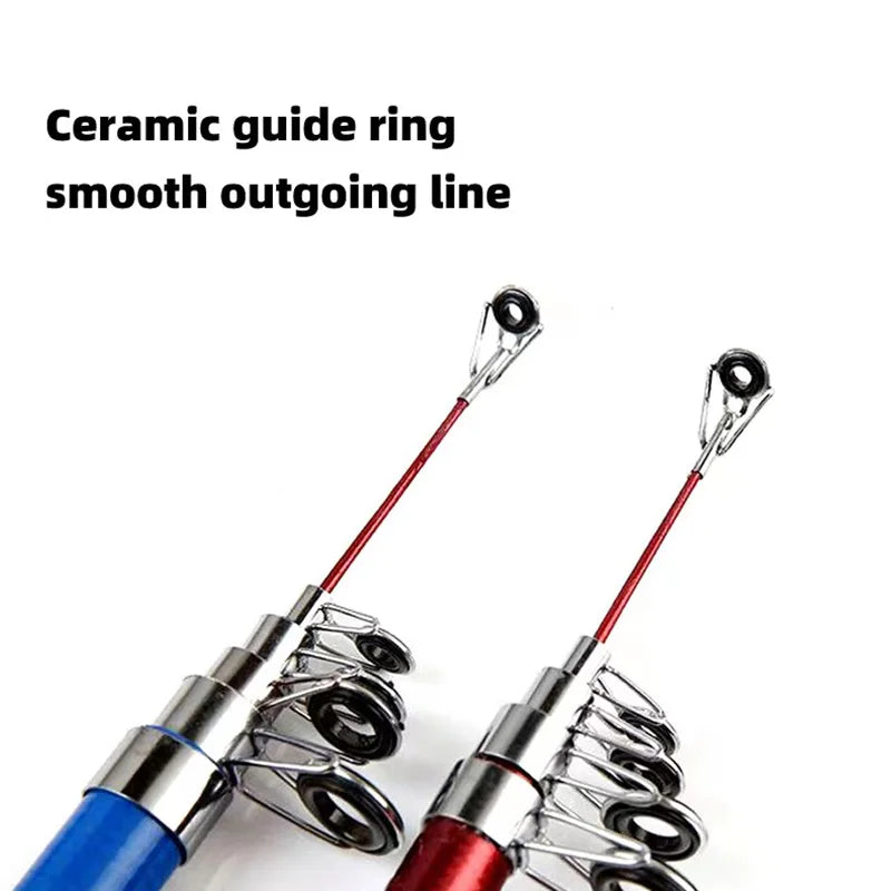 Complete Fishing Starter Kit | Telescopic Rod + Spinning Reel + Lures + Hooks | Ready to Fish