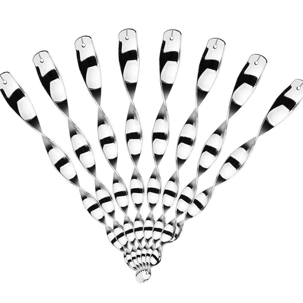 12x Bird Repellent Rotating Scare Rod Reflective Spiral Deterrent Control Device