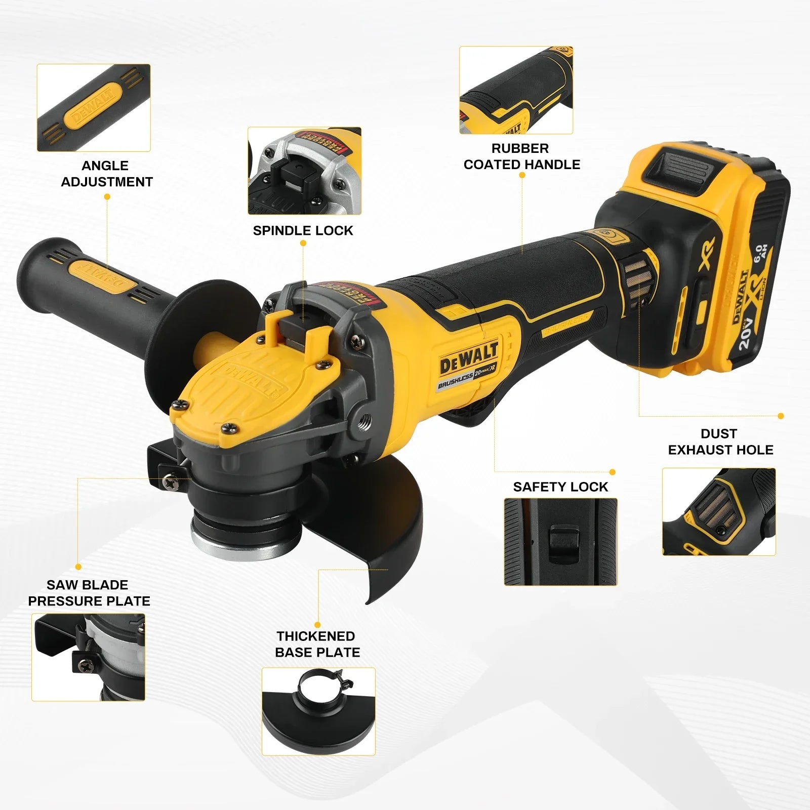 DEWALT DCG416 20V Max brushless bare grinder. It's a cutting - edge tool for various tasks, delivering reliable power