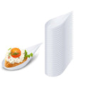 Tear Drop Mini Appetizer Plates,Reusable Plastic Spoons Desserts Appetizers Dishes Serving Plate,Catering Dessert Tasting Cups