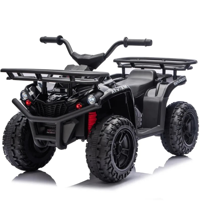 ATV Cuatrimoto Eléctrica para Niños | Luces LED | Portaequipaje | 3-6 Años 🚗 - Firu Total Sales