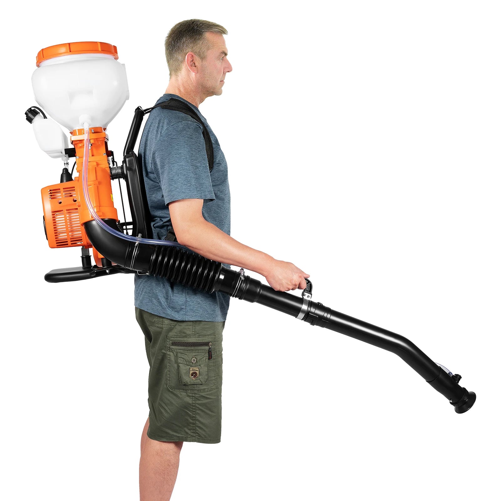 7500RPM Gasoline Power Insecticide Mist Blower, 3WF-3 14L Backpack Fogger Sprayer for Agricultural Mosquito Control