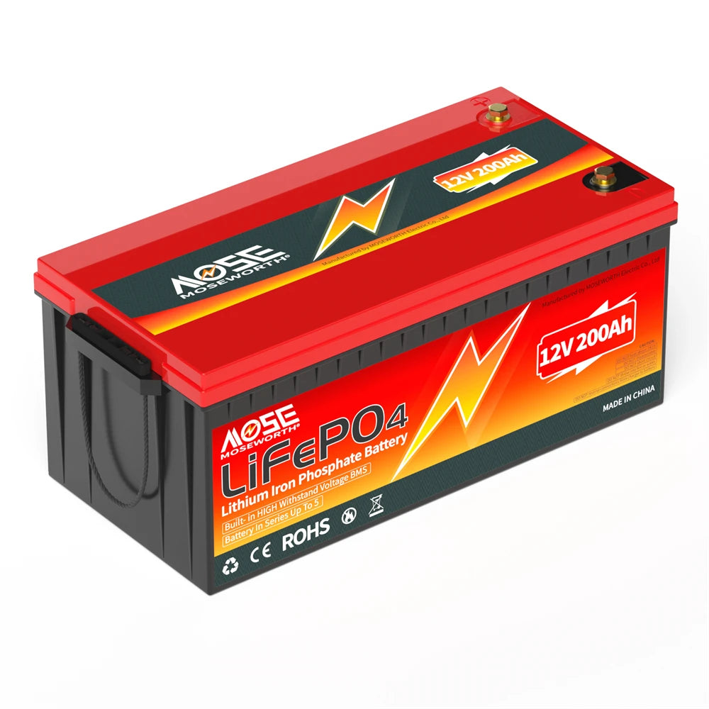 Batería LiFePO4 12V 6Ah-300Ah con BMS | Recargable | Solar y Ciclo Profundo 🔋