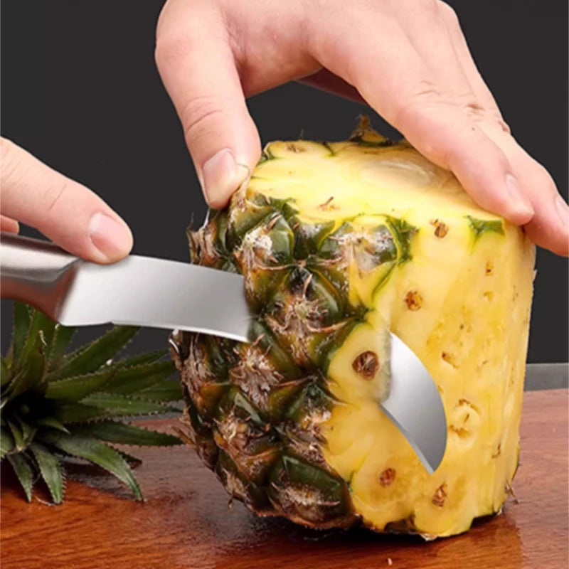 Fruit Knife Household Sharp Multi-function Scimitar Stainless Steel Special Knife for Cutting Pineapple Fruit Peeler Boning Knif