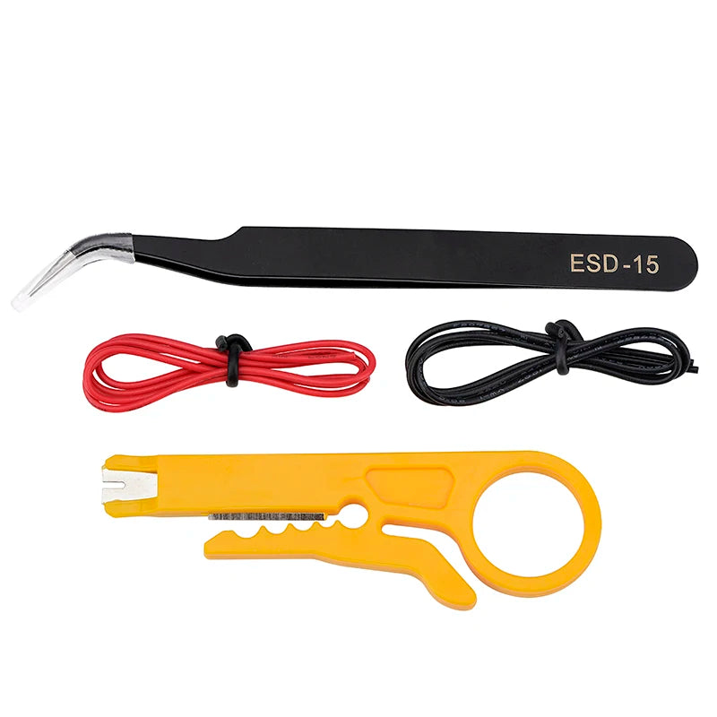 JCD 80W Electric Soldering Iron Kit LCD Display Temperature Adjustable 220V 110V With Solder Paste Iron Tips Welding Tools Set