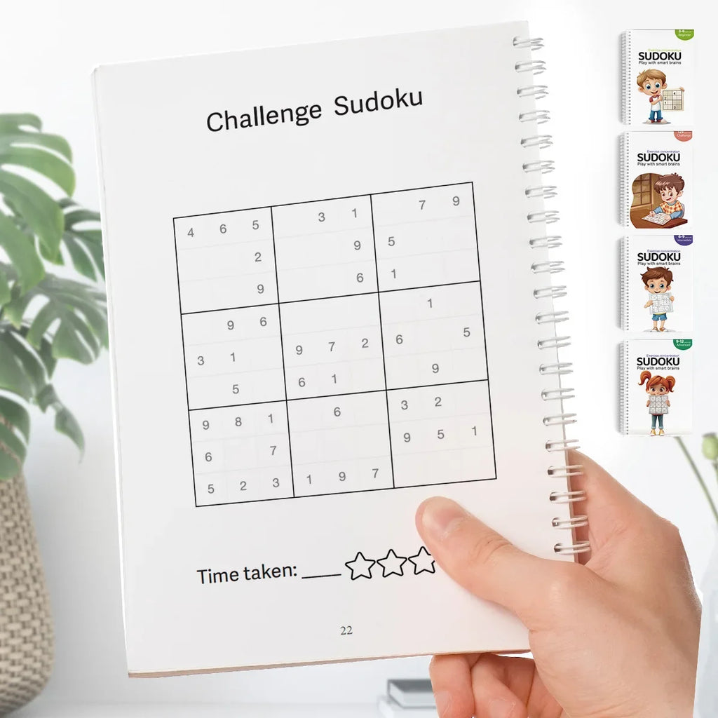Sudoku Practice Book Math Exercise Thinking Logic for Kids of All Ages, Brain Exercise