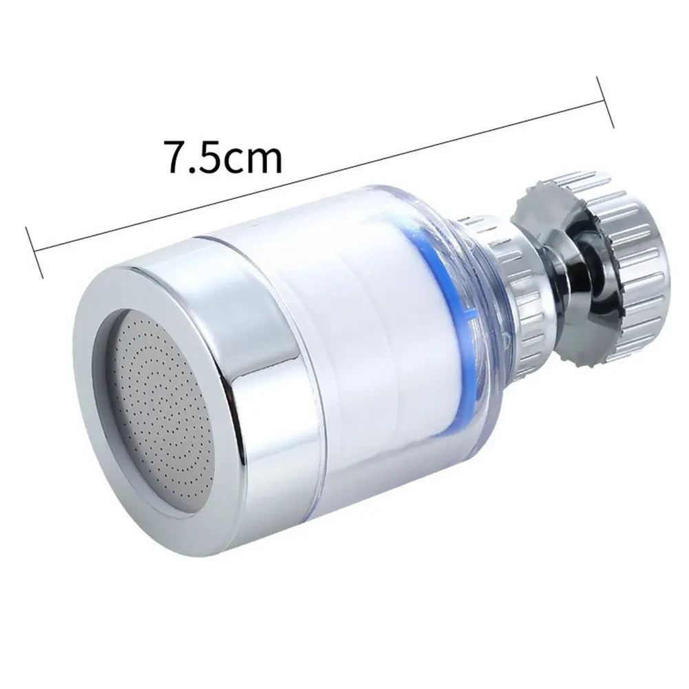 Kitchen Faucet Water Filter Pressurized Sink Filter Water Purifier 360° Tap Splash Proof Faucet Aerator Extender for Bathroom
