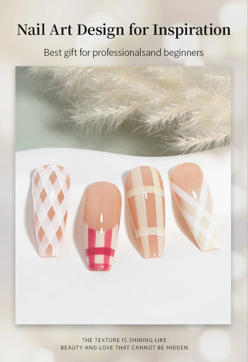 Pincel de Nail Art RSNAIL | Diseños, Líneas y Cuadros | Acrílico DIY Manicure 💅 - Firu Total Sales
