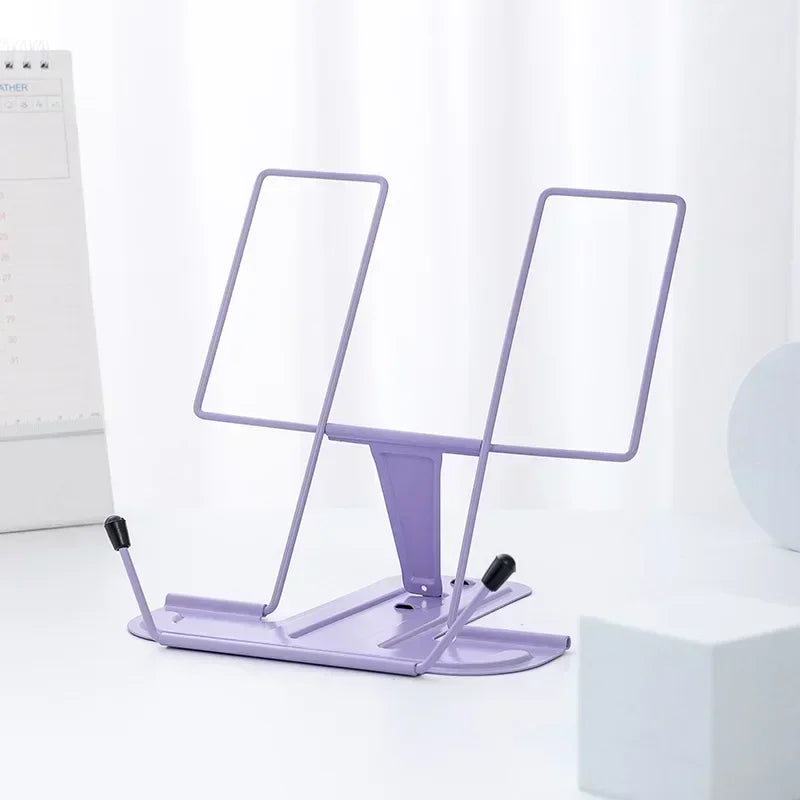 Simple metal reading stand, foldable reading stand, portable reading bookshelf, music stand