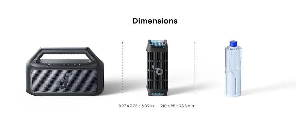 Soundcore Boom 3i by Anker, Compact Outdoor Speaker, IP68 Waterproof, Floating Playback, Saltwater-Resistant  (Refurbished)