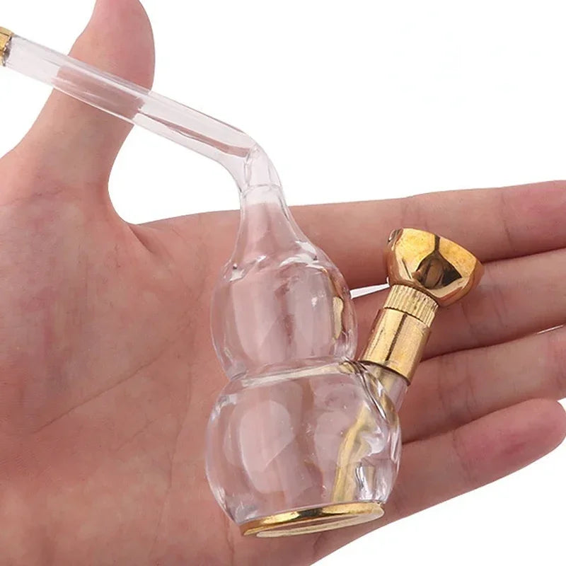 Portable Acrylic gourd water Smoking Pipe Microfilter Fashion Cigarette filter Reusable Washable Tobacco Pipe Smoke Accessories