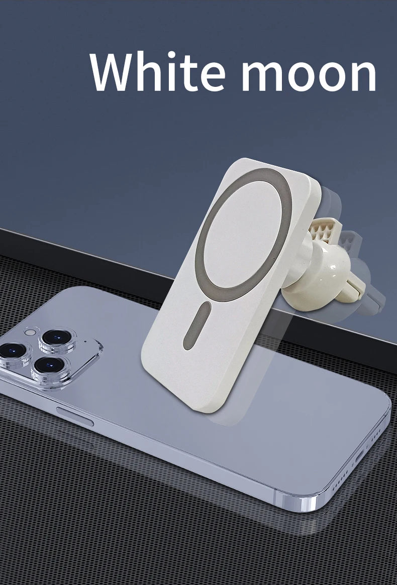 30W Magnetic Car Wireless Charger | MagSafe Compatible | iPhone 12-15 Pro Max