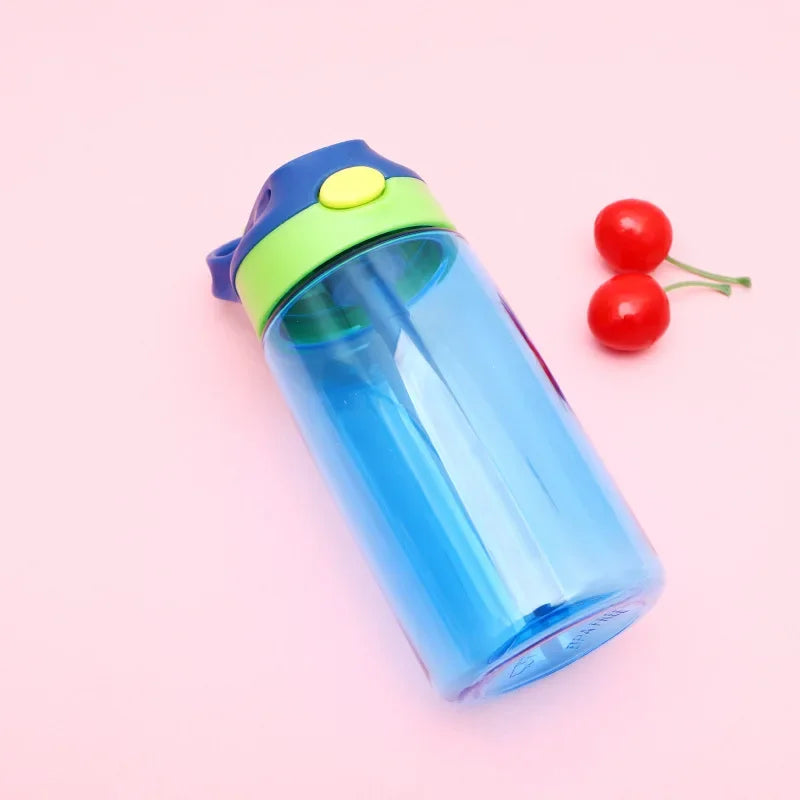 Vaso Sippy Cartoon para Niños con Pitillo | Antiderrame | Portátil Exterior 🍼