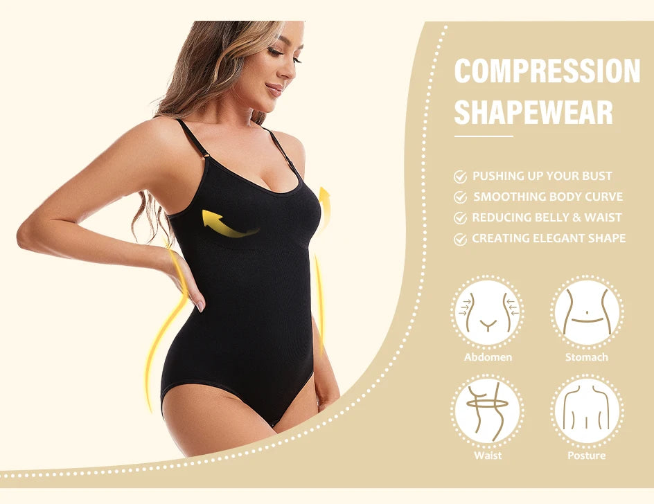 Faja Reductora Shapewear | Levanta Glúteos | Body Moldeador Sin Costuras para Mujer