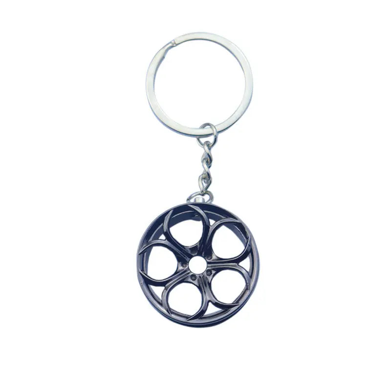 Creative Mini Gear Head Keychain Speed Gearbox Keyring for Car Key Turbo Hub Brake Disc Pendant Shock Absorber Keys Holder Chain
