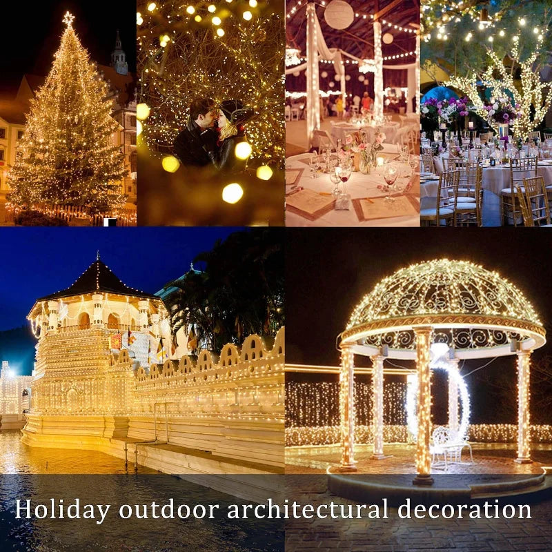 Luces Solares Hadas LED Exterior | 7m-32m | Navidad, Patio y Árboles | Impermeables - Firu Total Sales