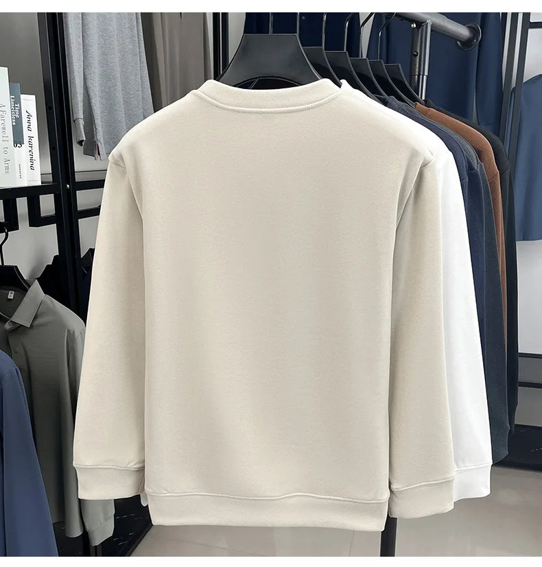 Sudadera de Lujo Manga Larga con Bordado de Pony | Casual Cuello Redondo Hombre 👔