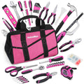 ValueMax Home Tool Set, 218-Piece Basic Household Repairing Tool Kit with 13-Inch Large Opening Tool Bag, Orange General Hand To - Firu Total Sales