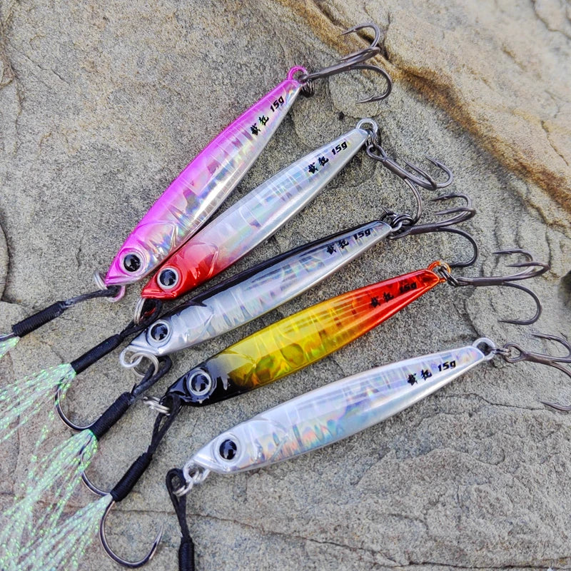Mr JigginG Jig Metal Hundimiento Rápido | 10/15/20/30/40g | Pesca Mar | Bass | Shore Casting - Firu Total Sales