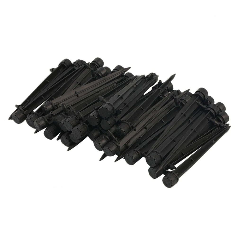50Pcs Adjustable Spray Dripper 360 Degree Irrigation Dripper Sprinkler with Stake Plant Irrigation System Gardening Supplies
