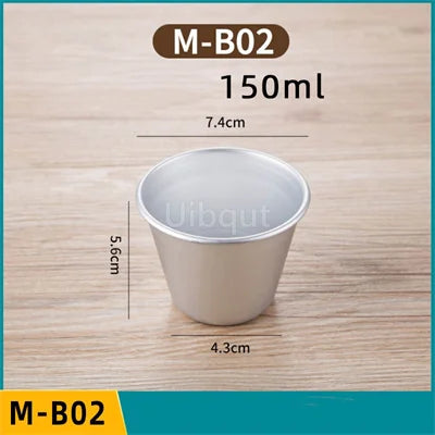 Set 5/10pcs Moldes Mini Acanalados de Aluminio para Pudding y Mousse 🍰