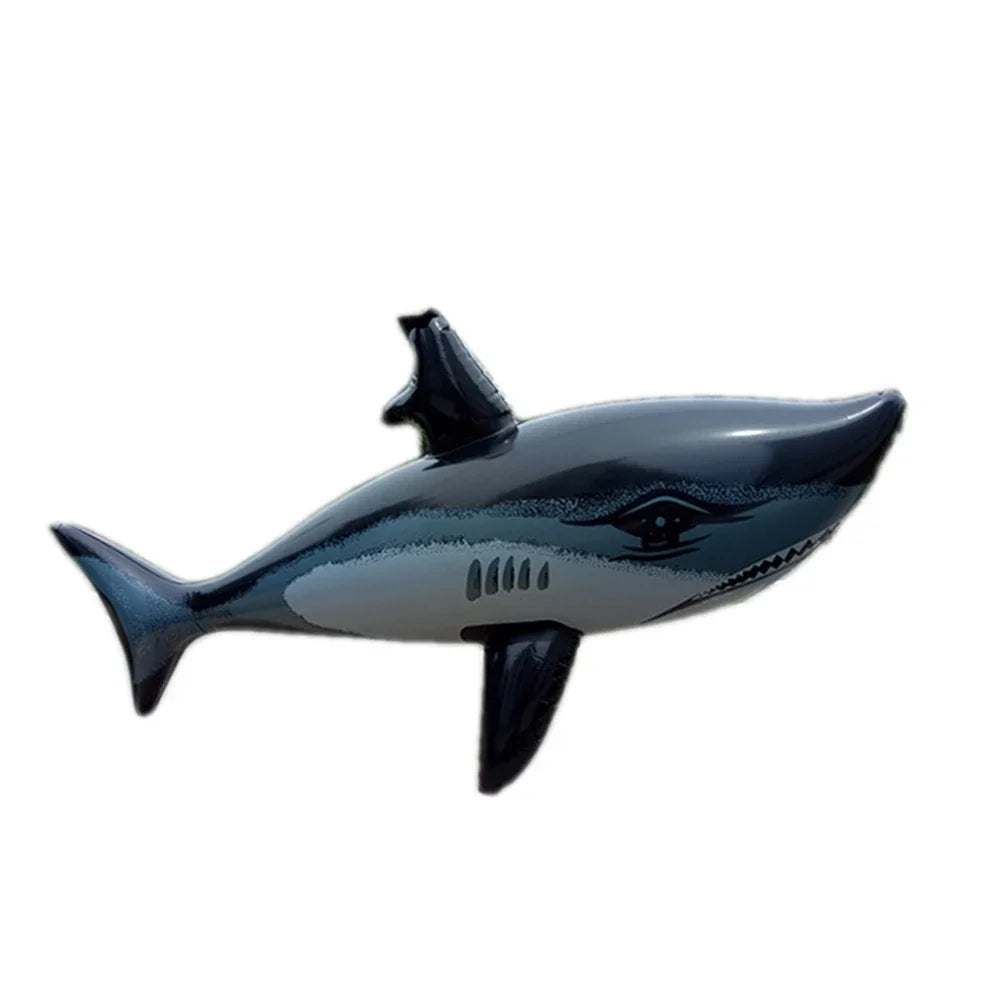 1PCS Floating Shark Float Toy Kids Adults Inflatable Water Swimming Pool Simulation Whale Fish Animals Toys Pool Accessories ﻿