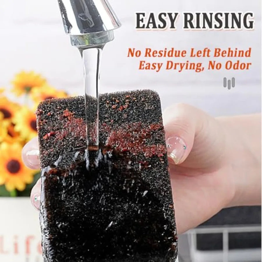 Natural Kitchen Sponge 6 Pack Heavy Duty Scrub Cellulose Sponge Premium Multifunction Eco Friendly Cleaning Sponges for Dishes