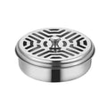 Mosquito Coils Holder Stainless Steel Mosquito Coil Box with Cover Round Mosquito Coil Tray Easy To Clean Anti-Mosquito Supplies