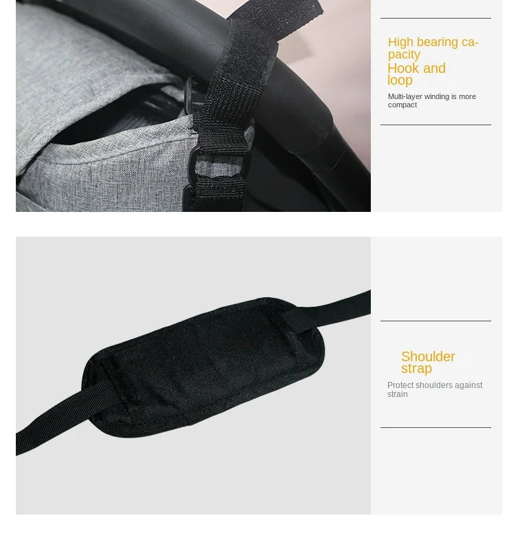 Bolsa Organizadora para Cochecito | Gran Capacidad | Portabiberones y Accesorios Bebé