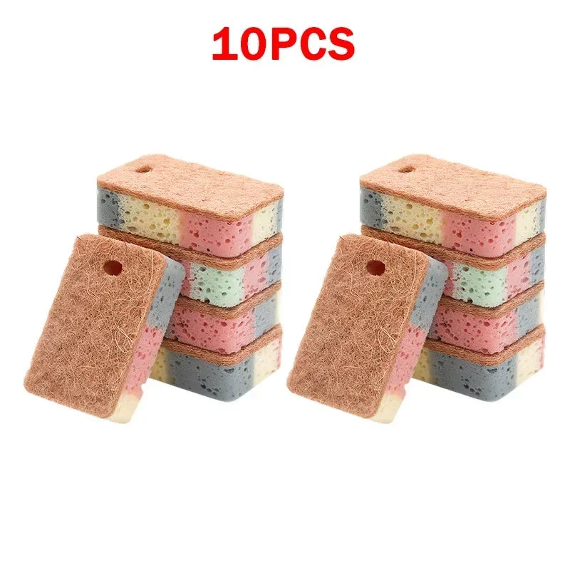 Cleaning Tools 5/10/20 Pieces Dishwashing Sponges Wood Pulp Cotton Colorful Magic Cleaning Sponges Kitchen Cleaning Tools