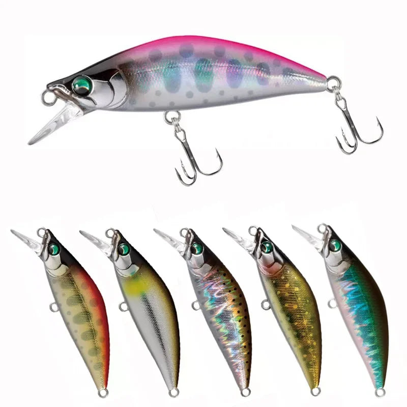 Minnow Hundimiento Diseño Japonés | 50mm 5.2g | Wobbling | Bass, Perca, Lucio y Trucha | Arroyo y Lago - Firu Total Sales