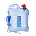 5/8/10//12L Drinking Water Jug with Spigot Multifunction Camping Water Tank Water Storage Container for Hiking Self-Driving Tour
