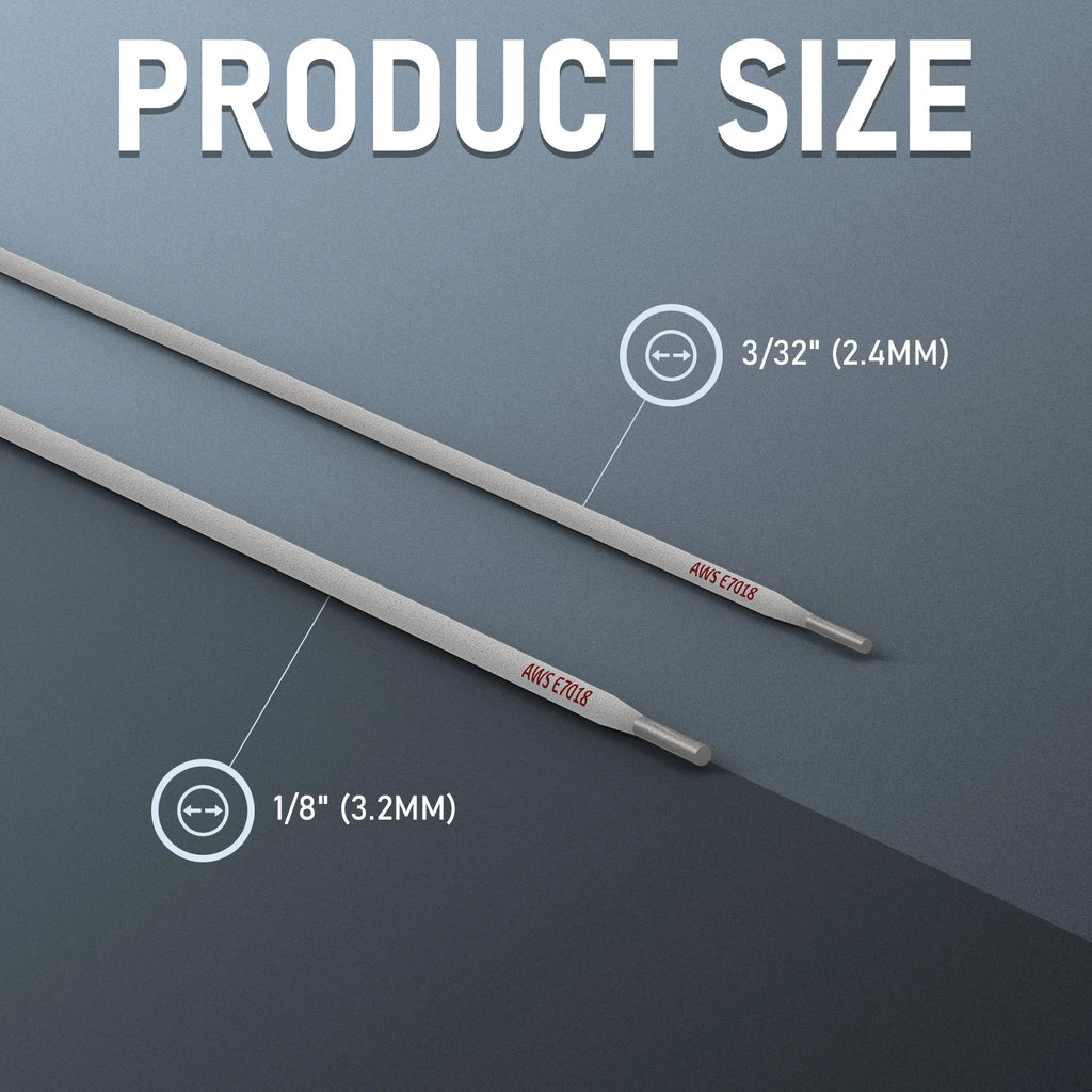 E7018 Welding Rod 3/32" 1/8" 5LB Carbon Steel Stick Welding Rods Low Hydrogen Welding Sticks Electrodes ARC Welding Supplies