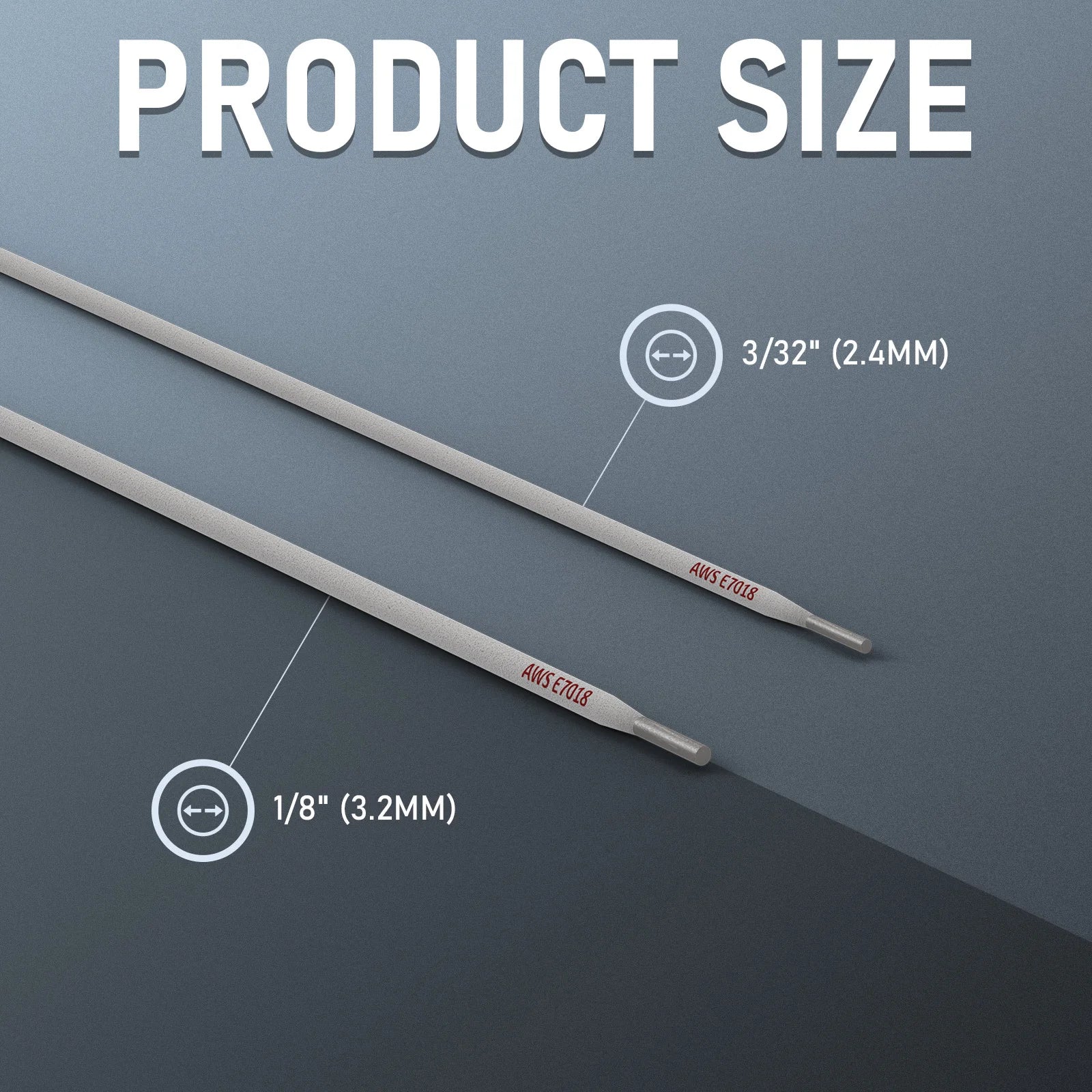 E7018 Welding Rod 3/32" 1/8" 5LB Carbon Steel Stick Welding Rods Low Hydrogen Welding Sticks Electrodes ARC Welding Supplies