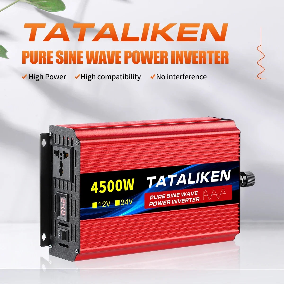 inverter DC 12V 24V To AC 220V Voltage Pure sine wave power 50Hz Converter 8000W 6000W 3500W 2500W 1600W