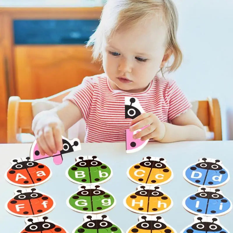 Alphabet Matching Game Puzzle Sight Words Matching Game Alphabet Matching Card Educational Toy Animal Words Preschool Learning