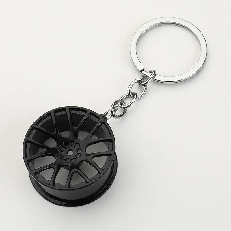 Creative Mini Gear Head Keychain Speed Gearbox Keyring for Car Key Turbo Hub Brake Disc Pendant Shock Absorber Keys Holder Chain