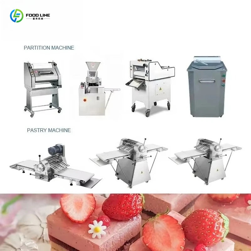 Small Complete Bakery Machine Wholesale Full Automatic Industrial Bread Production Line Customized Space Saving Commercial