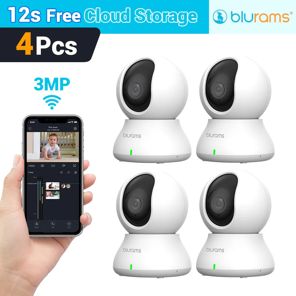 Baby Monitor Camera 2K HD | Motion Detection + Two-Way Audio | Easy Setup | Night Vision