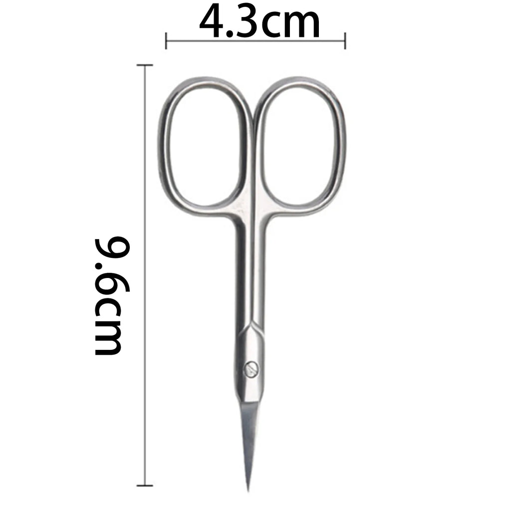 Tijeras Rusas de Manicure para Cutículas | Punta Curva | Acero Inoxidable | 1-8pcs ✂️ - Firu Total Sales