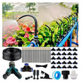 Automatic Drip Irrigation Kit for Potted Plants, 360° Adjustable Sprinklers, Quick Connect Tubing for Garden & Balcony