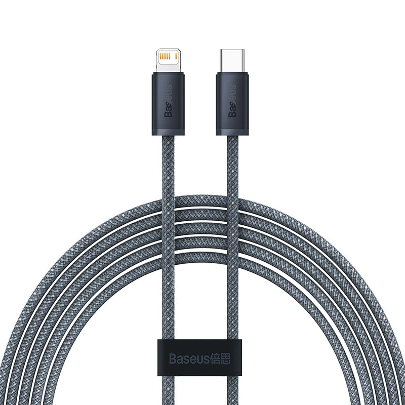 Baseus Cable USB-C 20W PD 3A | Trenzado | 0.5m/1m/2m | iPhone 14/13/12/11 Pro Max, iPad y MacBook