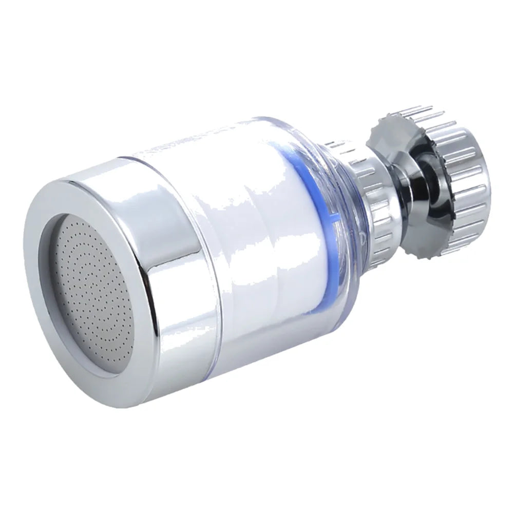 Kitchen Faucet Water Filter Pressurized Sink Filter Water Purifier 360° Tap Splash Proof Faucet Aerator Extender for Bathroom