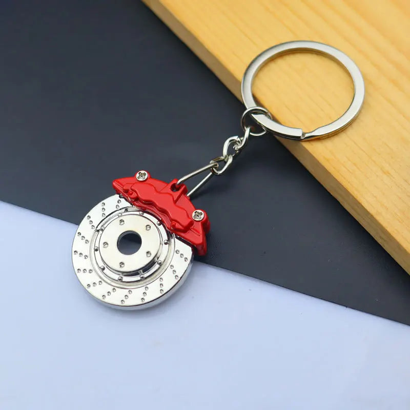 Creative Mini Gear Head Keychain Speed Gearbox Keyring for Car Key Turbo Hub Brake Disc Pendant Shock Absorber Keys Holder Chain