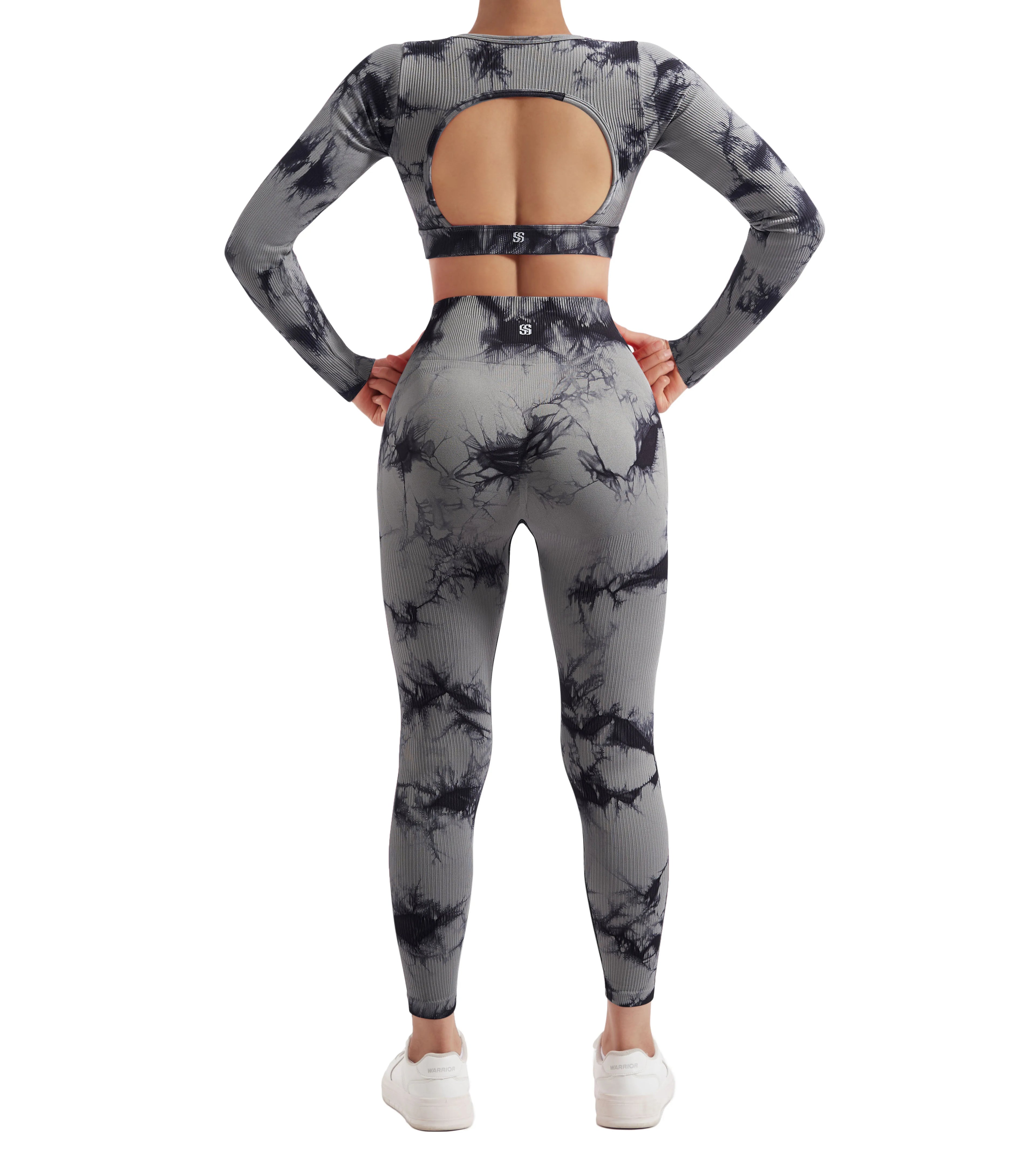 2PCS Yoga Suit Women Sports Set Quick-Drying Gym Set Tracksuit Running Workout Long Sleeve Sports Shirt Yoga Set Yoga Clothing