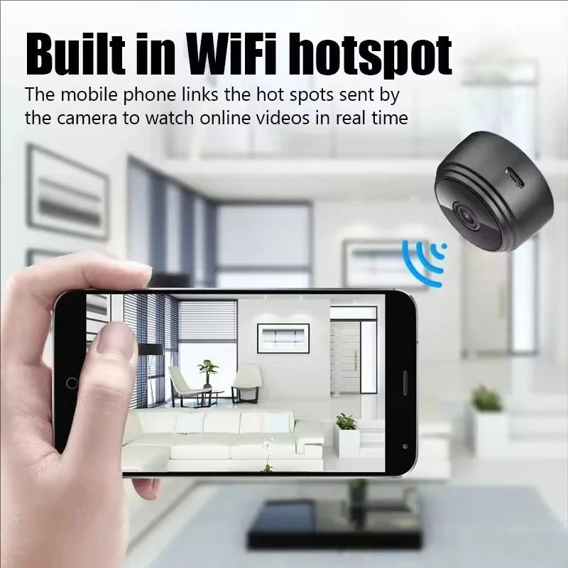 A9 WiFi Mini Security Camera — Smart Home Monitor | Baby & Pet Surveillance