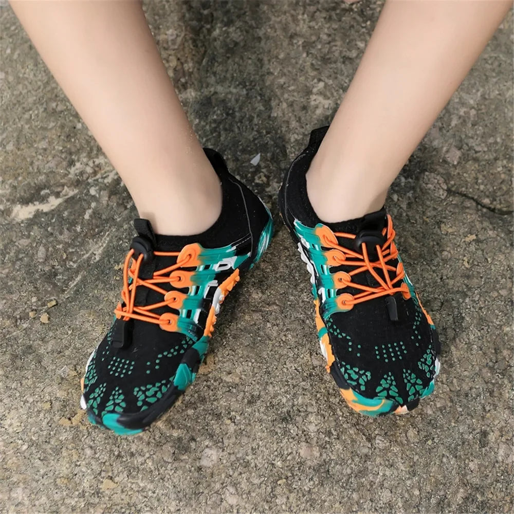 Water Shoes Kids Summer Beach Five Fingers Barefoot Swimming Aqua Shoes Colorful Seaside River Slippers Children Sneakers New