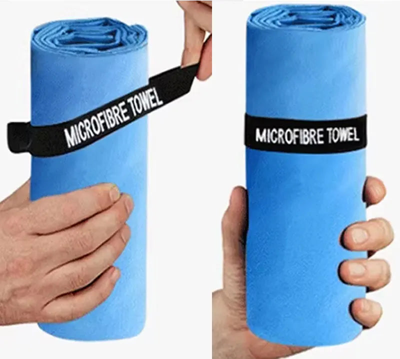 2-pcs Microfibre set sports towel fitness swimming towel body bath towel canbeused for yoga running camping beach WashclothTowel