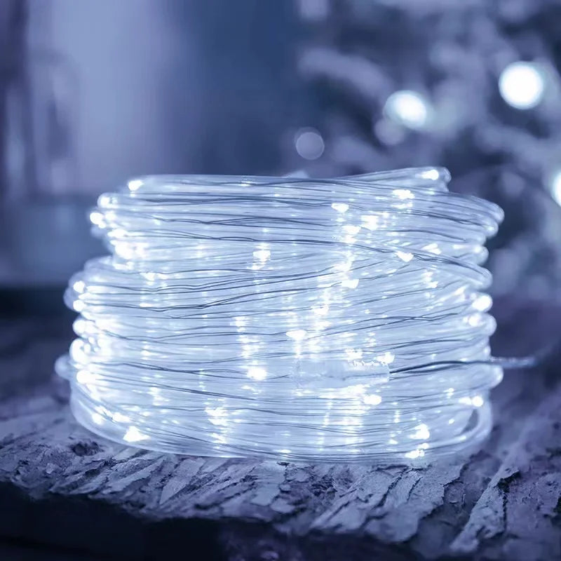 Luces Solares Tubo Cuerda Exterior IP65 WPOSTAR | 7m-32m | Navidad y Jardín - Firu Total Sales