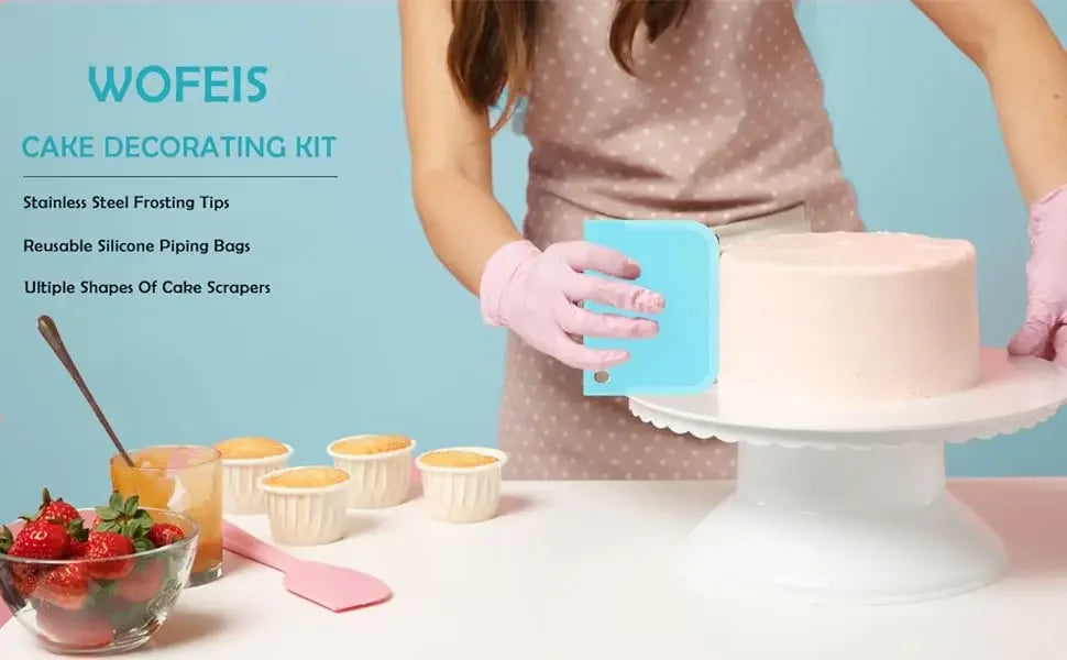 Set Mangas Pasteleras Reutilizables de Silicona con Boquillas de Acero | Repostería 🎂